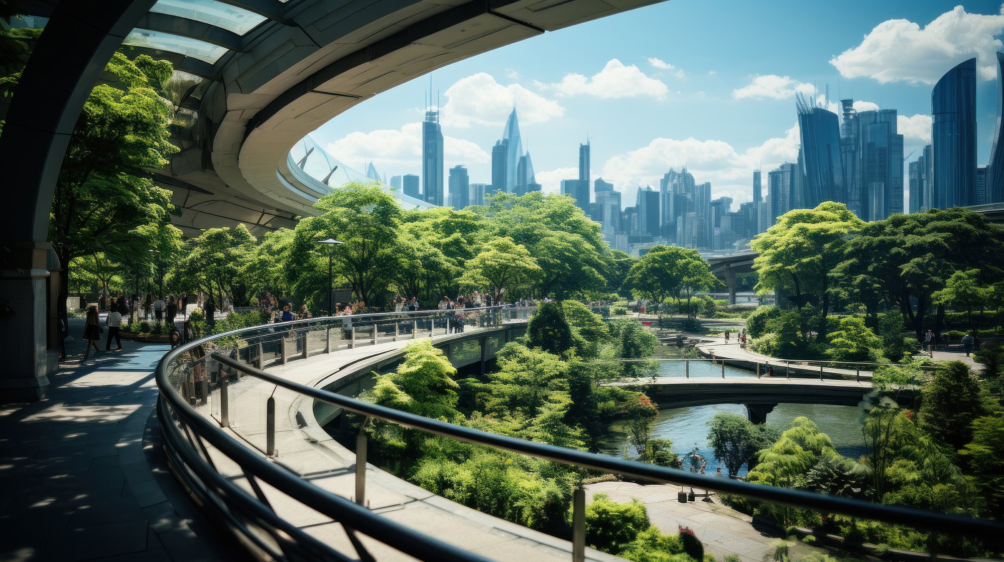 Green city of the future.