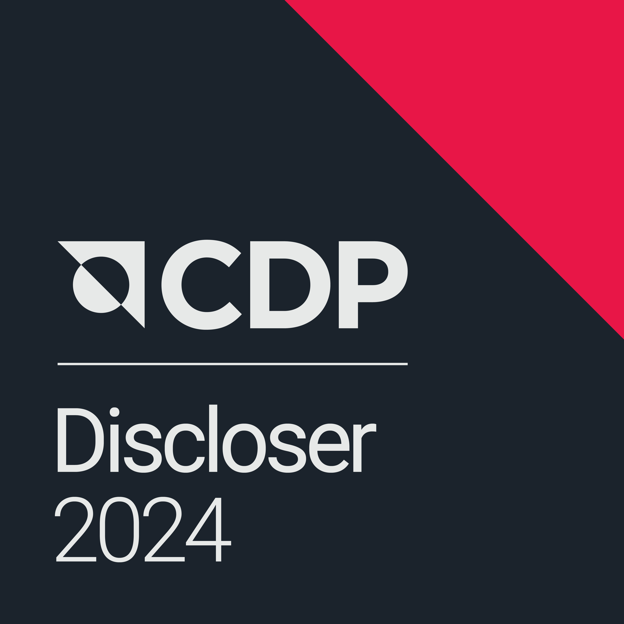 CDP Discloser 2024 badge